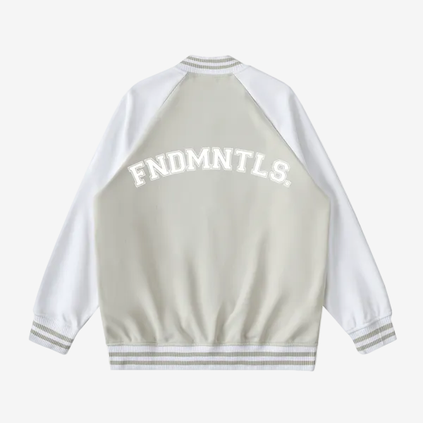 Chrome Cardinal Two Tone Raglan Sleeve Varsity Jacket by Shop FNDMNTLS - Varsity Jackets, mens, two tone raglan sleeve