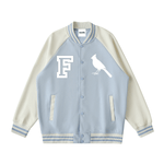 Chrome Cardinal Two Tone Raglan Sleeve Varsity Jacket by Shop FNDMNTLS - Varsity Jackets, mens, two tone raglan sleeve