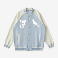 Chrome Cardinal Two Tone Raglan Sleeve Varsity Jacket by Shop FNDMNTLS - Varsity Jackets, mens, two tone raglan sleeve