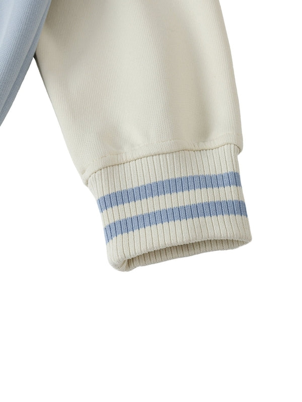 Chrome Cardinal Two Tone Raglan Sleeve Varsity Jacket by Shop FNDMNTLS - Varsity Jackets, mens, two tone raglan sleeve