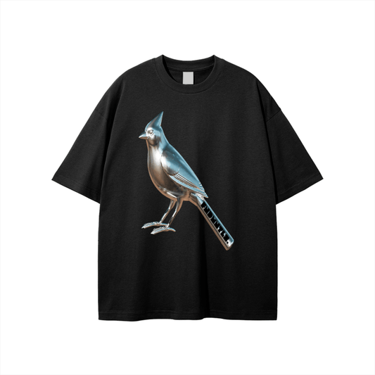 Chrome Cardinals Metallic Bird Tee by Shop FNDMNTLS - Tshirts, casual wear, Chrome Cardinals FNDMNTLS