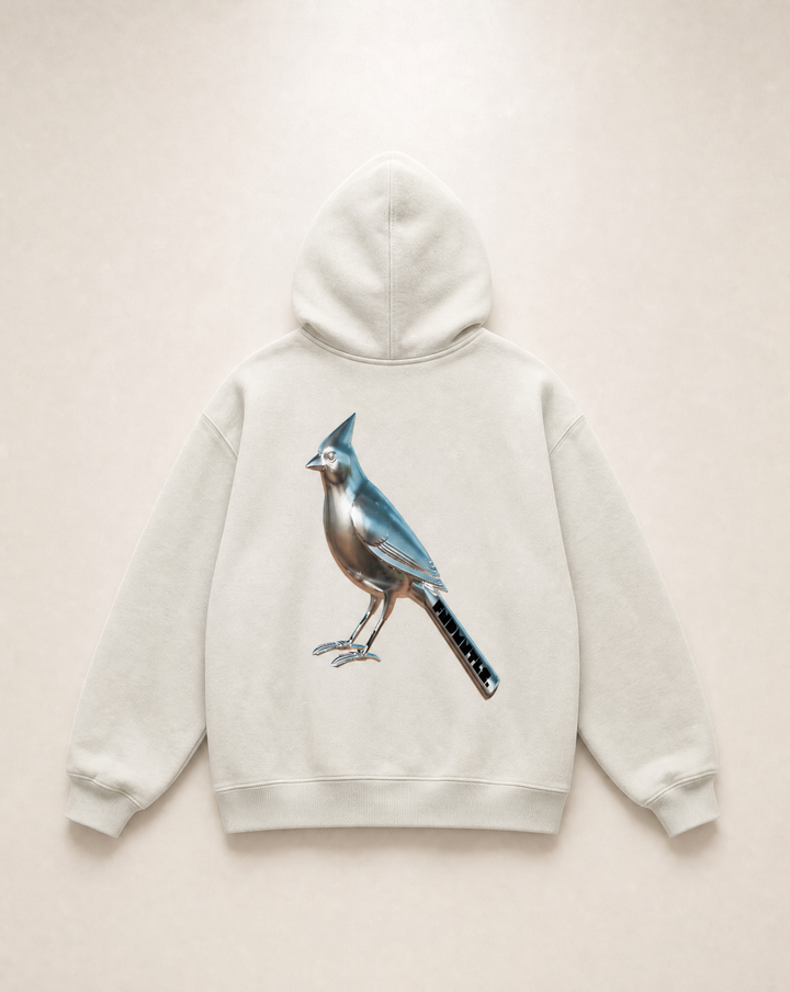 Chrome Cardinal Oversized Hoodie - Product Photo 2 | FNDMNTLS Streetwear