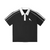 Contrast Collar Short-Sleeve Polo Shirt by Shop FNDMNTLS - polos, Casual Streetwear, casual wear