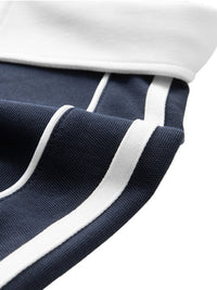 Contrast Collar Short-Sleeve Polo Shirt by Shop FNDMNTLS - polos, Casual Streetwear, casual wear