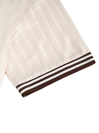 Contrast Stripes Polo Collar T-Shirt by Shop FNDMNTLS - polos, 100% polyester, Casual Streetwear