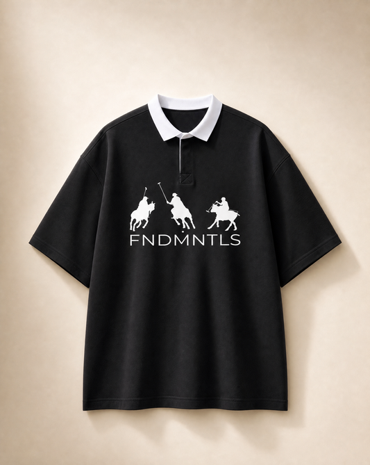 Contrast Collar Polo | FNDMNTLS