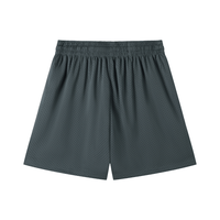 Back view of charcoal gray Chrome Cardinals Mesh Drawstring Shorts featuring breathable mesh fabric and elastic waistband for everyday comfort.