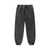 Back view of black unisex sweatpants featuring elastic waistband and cuffs. Designed for relaxed fit and everyday wear.