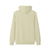 Back view of cream hoodie with camouflage logo