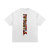 Kinte heavyweight cotton T-shirt with colorful tribal pattern vertical design