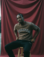 Embroidered Varsity Essential Cotton T-Shirt by Shop FNDMNTLS - Tshirts, Cotton Tshirt, DTG