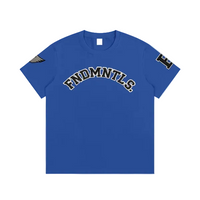 Embroidered Varsity Essential Cotton T-Shirt by Shop FNDMNTLS - Tshirts, Cotton Tshirt, DTG