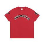Embroidered Varsity Essential Cotton T-Shirt by Shop FNDMNTLS - Tshirts, Cotton Tshirt, DTG