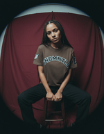 Embroidered Varsity Essential Cotton T-Shirt by Shop FNDMNTLS - Tshirts, Cotton Tshirt, DTG