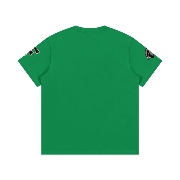 Embroidered Varsity Essential Cotton T-Shirt by Shop FNDMNTLS - Tshirts, Cotton Tshirt, DTG