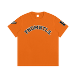 Embroidered Varsity Essential Cotton T-Shirt by Shop FNDMNTLS - Tshirts, Cotton Tshirt, DTG