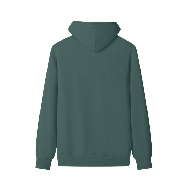 back of green hoodie 