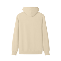 back khaki hoodie with camouflage logo