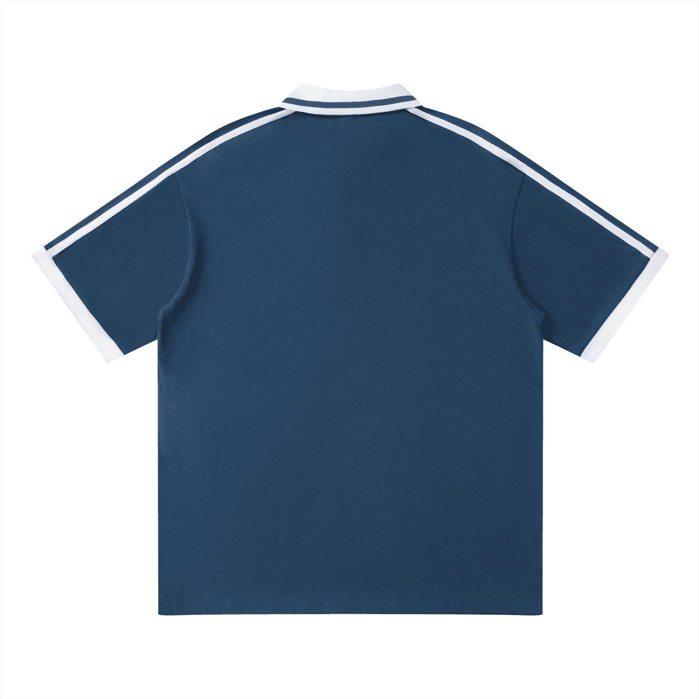 Unisex Contrast Piping Polo Shirt - Comfortable Casual Wear