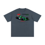 Dark blue Formula 1 Pure Cotton T-Shirt with Jordan 191 car print. Unisex short sleeve tee perfect for motorsport fans.