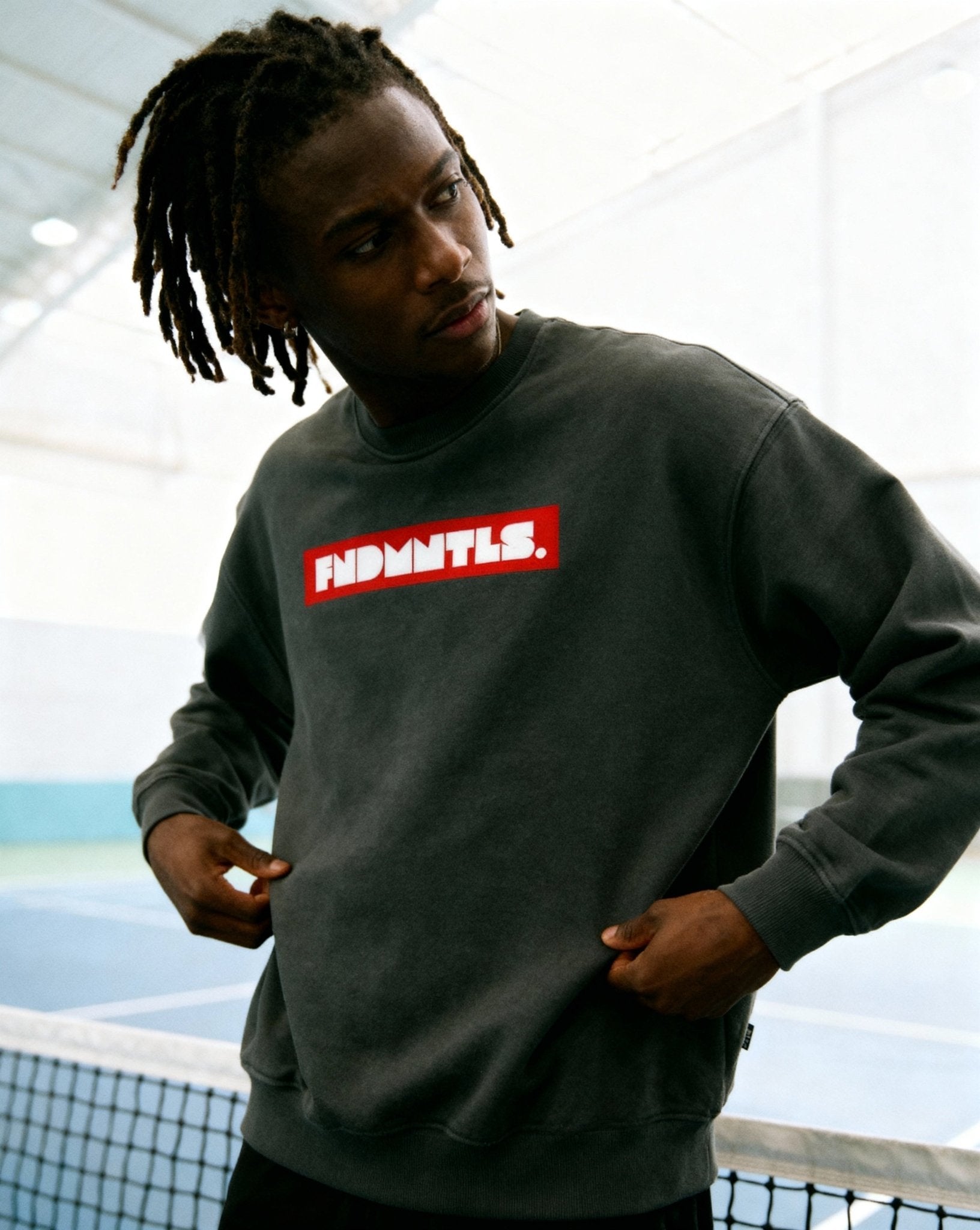 Fleeced Cotton Blend Graphic Sweatshirt by Shop FNDMNTLS - Tshirts, Autumn Winter Fashion, Casual Wear