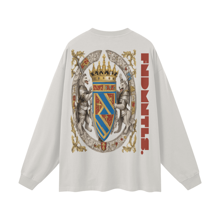 Armor of God Crest Long Sleeve Graphic Tshirt by Shop FNDMNTLS - Tshirts, Armor of God, daily casual