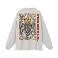 Armor of God Crest Long Sleeve Graphic Tshirt by Shop FNDMNTLS - Tshirts, Armor of God, daily casual