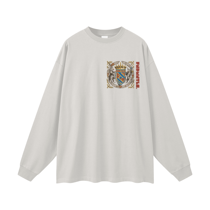 Armor of God Crest Long Sleeve Graphic Tshirt by Shop FNDMNTLS - Tshirts, Armor of God, daily casual