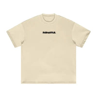Black Logo Essentials Heavyweight Tee black FNDMNTLS logo graphic | FNDMNTLS