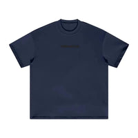Black Logo Essentials Heavyweight Tee clean logo streetwear essential | FNDMNTLS