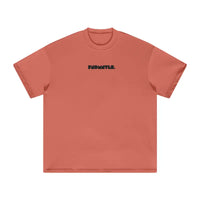 Black Logo Essentials Heavyweight Tee 305 GSM cotton t-shirt | FNDMNTLS