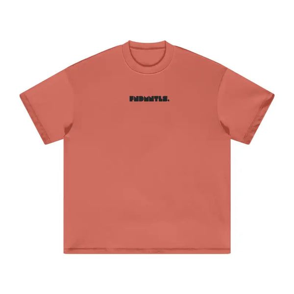 Black Logo Essentials Heavyweight Tee 305 GSM cotton t-shirt | FNDMNTLS