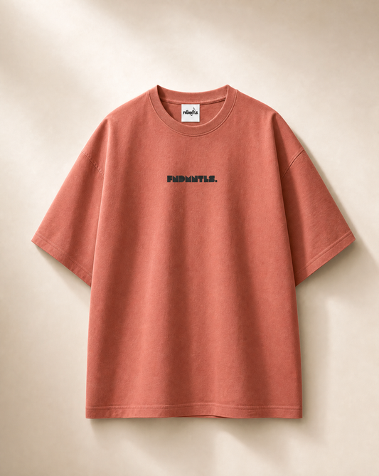 Black Logo Essentials Heavyweight Tee | FNDMNTLS