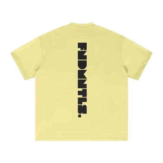 Black Logo Essentials Heavyweight Tee heavyweight logo t-shirt | FNDMNTLS