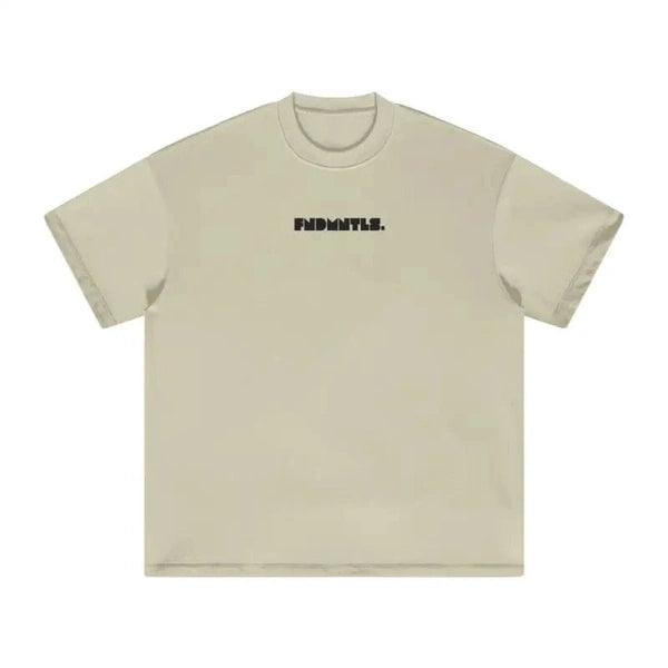 Black Logo Essentials Heavyweight Tee colorway product image | FNDMNTLS