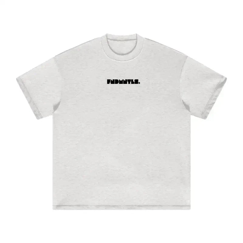 FNDMNTLS. Black Logo Heavyweight Graphic TShirt - Heretic-s Streetwear - 100% Cotton Shirt - 305GSM T-Shirt
