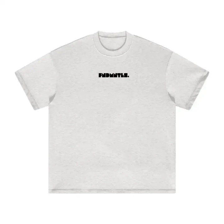 Black Logo Essentials Heavyweight Tee everyday streetwear essential | FNDMNTLS