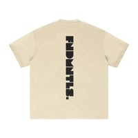 Black Logo Essentials Heavyweight Tee heavyweight cotton product view | FNDMNTLS