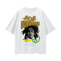 bob marley FNDMNTLS Streetwear Casual Streetwear Casual T-shirt