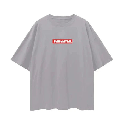 FNDMNTLS. Box Logo Graphic T-shirt by Shop FNDMNTLS - Tshirts, 100% Cotton, Box Logo