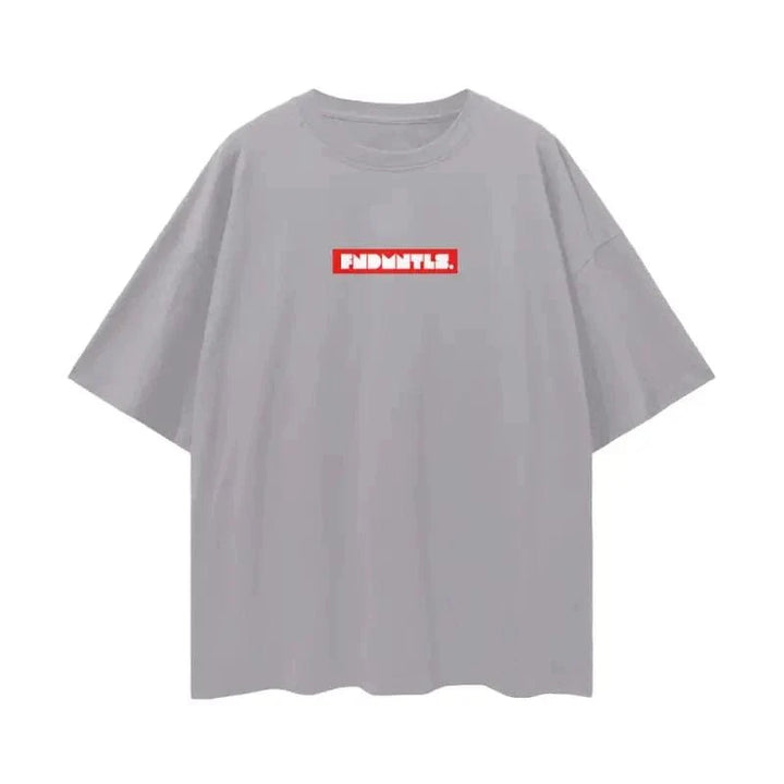 FNDMNTLS. Box Logo Graphic T-shirt by Shop FNDMNTLS - Tshirts, 100% Cotton, Box Logo