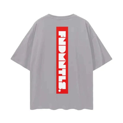 FNDMNTLS. Box Logo Graphic T-shirt by Shop FNDMNTLS - Tshirts, 100% Cotton, Box Logo