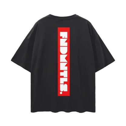 FNDMNTLS. Box Logo Graphic T-shirt by Shop FNDMNTLS - Tshirts, 100% Cotton, Box Logo