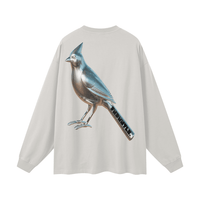 Chrome Cardinals Long Sleeve Graphic TShirt by Shop FNDMNTLS - Tshirts, 100% Cotton Shirt, Casual Wear