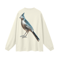 Chrome Cardinals Long Sleeve Graphic TShirt by Shop FNDMNTLS - Tshirts, 100% Cotton Shirt, Casual Wear
