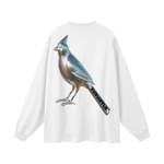 Chrome Cardinals Long Sleeve Graphic TShirt by Shop FNDMNTLS - Tshirts, 100% Cotton Shirt, Casual Wear