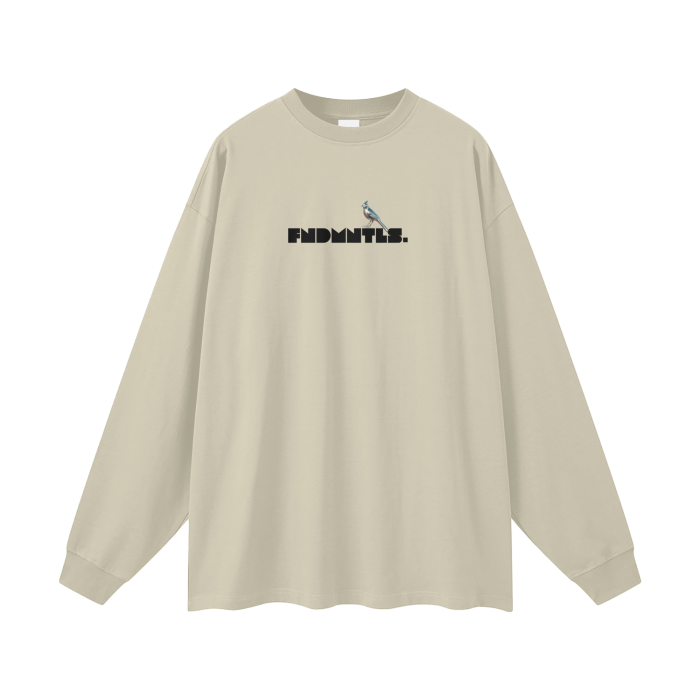 Chrome Cardinals Long Sleeve Graphic TShirt by Shop FNDMNTLS - Tshirts, 100% Cotton Shirt, Casual Wear