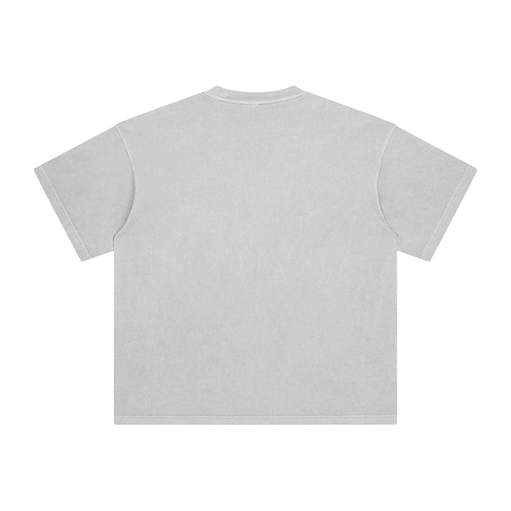 FNDMNTLS. Cyborg Enzyme Washed Black Graphic Tshirt by Shop FNDMNTLS - Tshirts, Casual Wear, Cotton T-Shirt