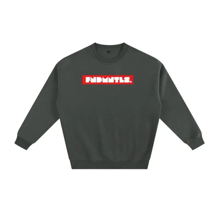 Fleeced Cotton Blend Graphic Sweatshirt by Shop FNDMNTLS - Tshirts, Autumn Winter Fashion, Casual Wear