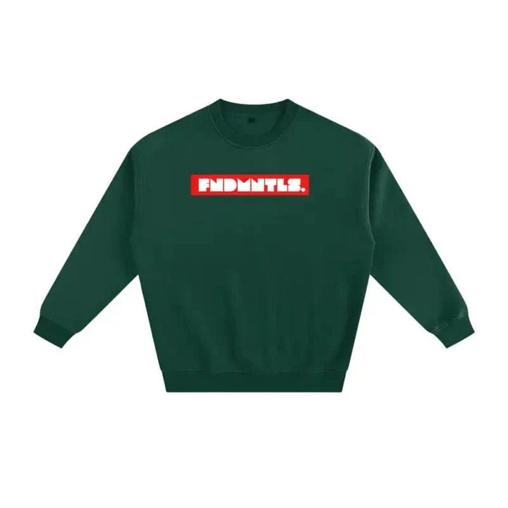 Fleeced Cotton Blend Graphic Sweatshirt by Shop FNDMNTLS - Tshirts, Autumn Winter Fashion, Casual Wear